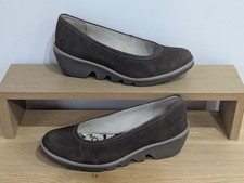 Fly London Brown Leather Wedge