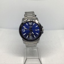 Casio Men's Diver Style Stainless Steel Watch MTPVD01D-7EV Blue Dial Date 45mm