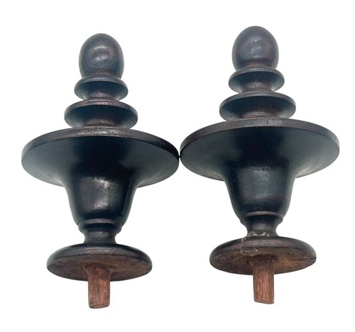 Pair large turned clock - large,