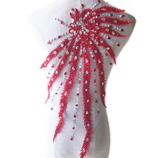 Beaded Floral  Applique