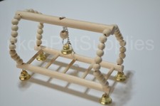 Wooden Bird Cage Toy Swing -