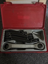 Teng Tools Ratchet Offset Ring Spanner Set 6 Piece