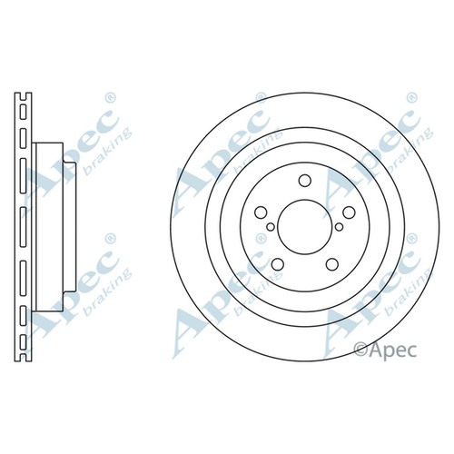 Brake discs vented for - 2x,