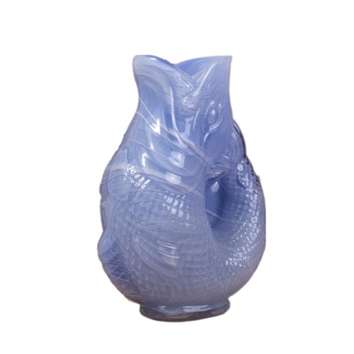 Glass fish flower vase - glass, 24cm