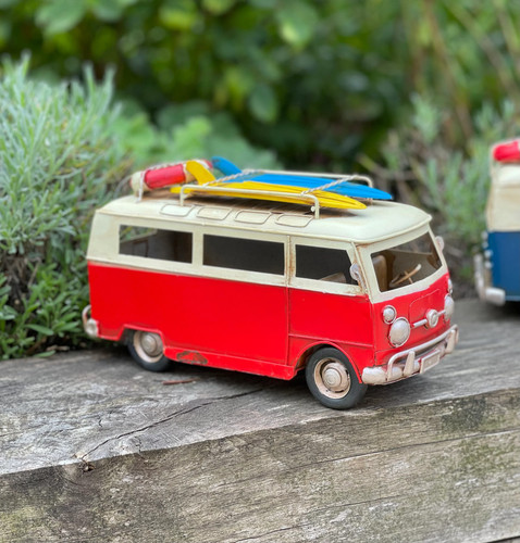 Classic red vintage camper - red,