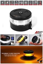Led Wireless Recharge Flashing Rotating Amber Warning Compact Beacon Light