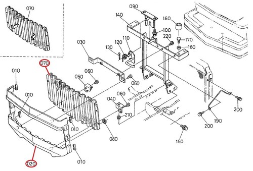 Lower surround grille - lower,