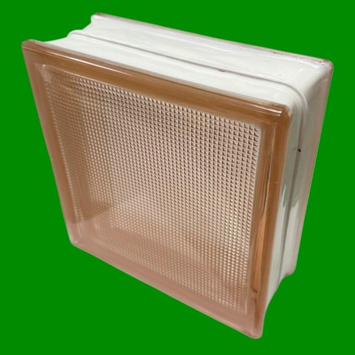 Pink checkered glass block - pink,