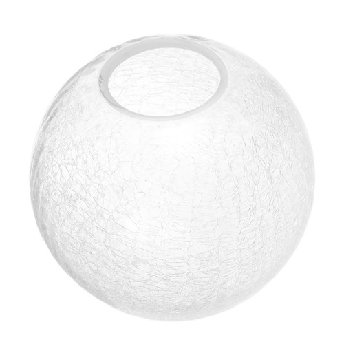 Crackle glass globe lamp shade - lamp,
