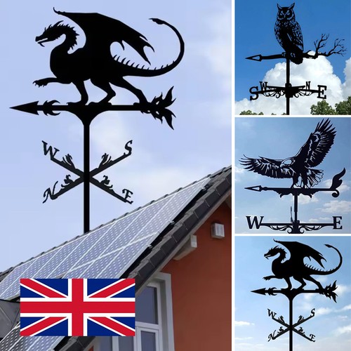 Black metal weather vane - vane, wind