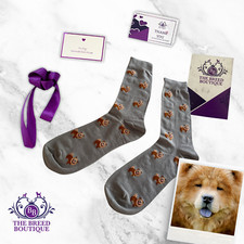CHOW CHOW SOCKS UNISEX ONE SIZE FIT UK 5 - 11 EU 38 - 46