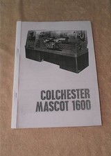 Colchester Mascot 1600 Manual  (Worldwide Shipping)