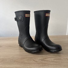 HUNTERS Black Matt Wellies