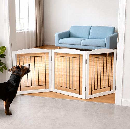 Foldable freestanding panel - freestanding, 3-panel