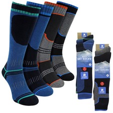 4 Pack Boys Thermal Ski Socks