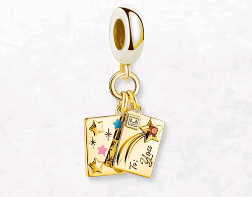 Gold plated love letter s925 - love,