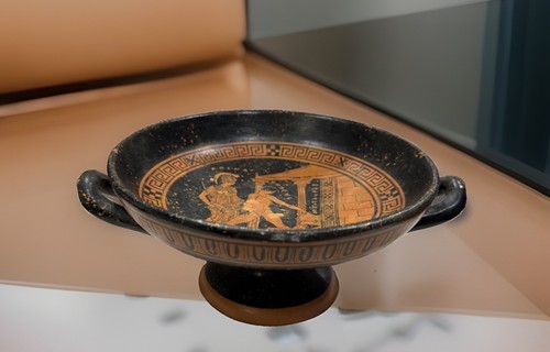 Greek kylix footed bowl - footed,