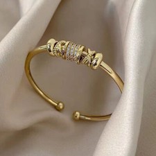 Gold Bangle Ball Open Torque