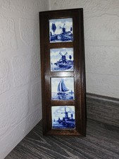 Delft Tiles Min x 4 I Framed