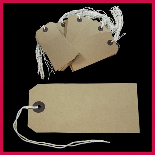 Strung tie tags string - tie,