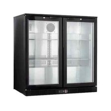 2 Door Back Bar Fridge - Bottle Cooler - Back Bar - Hinged Door 