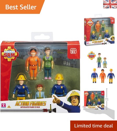 Classic fireman sam figure - sam, 5-figure