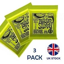 3Packs Ernie Ball Regular Slinky Nickel Wound Electric Guitar Strings 2221 2223