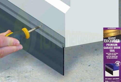 Garage door brush draught