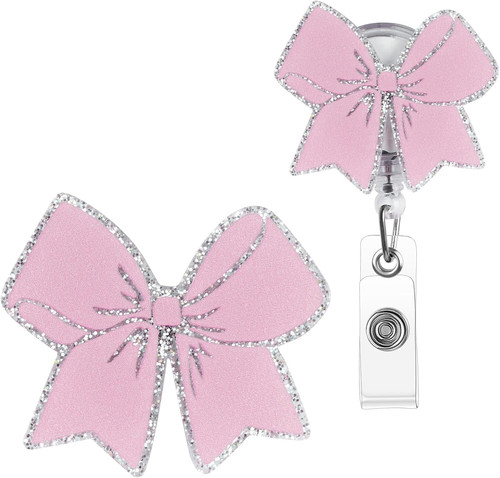 Cute badge reel pink - cute, reel,