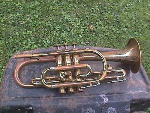 Vintage cornet bent - cornet, parts