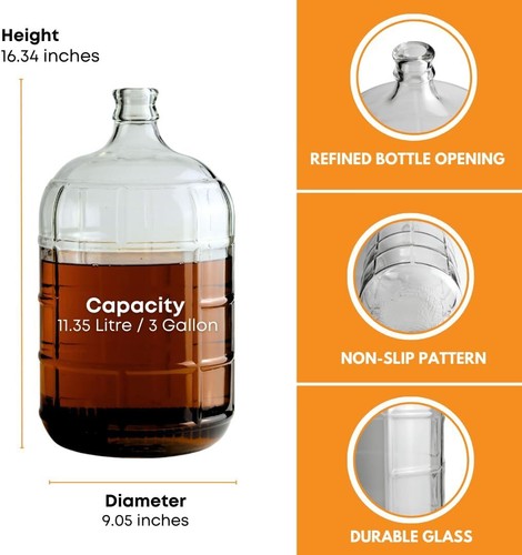 Gallon glass carboy clear - 3,