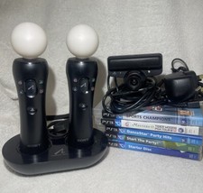 Sony PlayStation 3 Move Motion Controllers 2 & Games - Bundle CECH-ZCM1E Tested