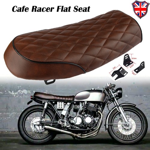 Motorcycle brat flat seat - motorcycle, hump