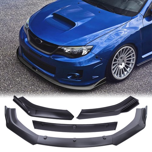 Matte front bumper lip spoiler - bumper,