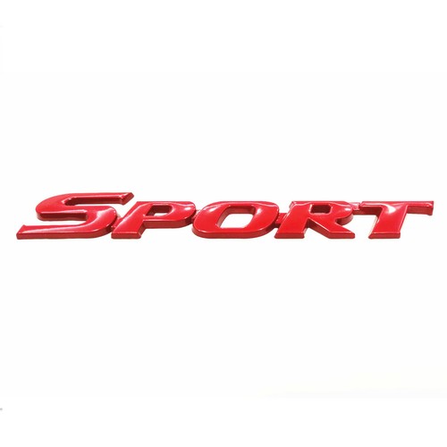 Metal emblem sport logo - 3d,