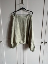 Beige Linen Skirt/Cullotes with Pockets By Isabel De Pedro Size 12 Very Cool