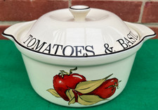 Vintage Rayware Market Garden Casserole Dish with lid Country Kitchen VGC