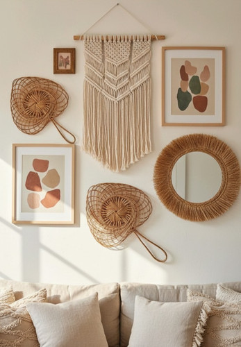 Vintage set large woven - set, 2