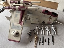 Star Wars Clone Wars Republic Gunship With Figures And Accessories
