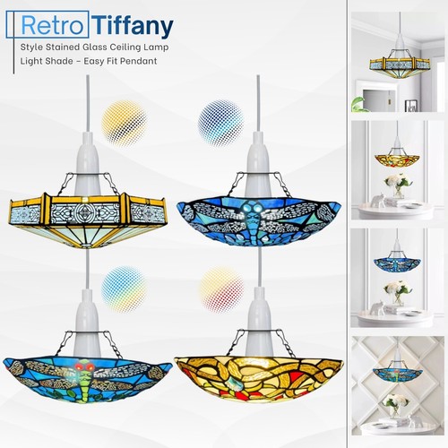 Tiffany style retro - tiffany, stained