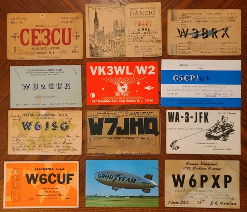 Card lot qsl ham radio - ham,