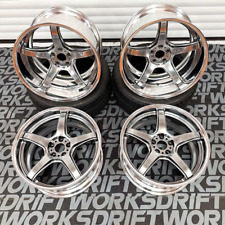 Set of 4 WORK Emotion T5R-2P Wheels 5x108 19x9.5 ET22 & 19x12 ET5 Ferrari