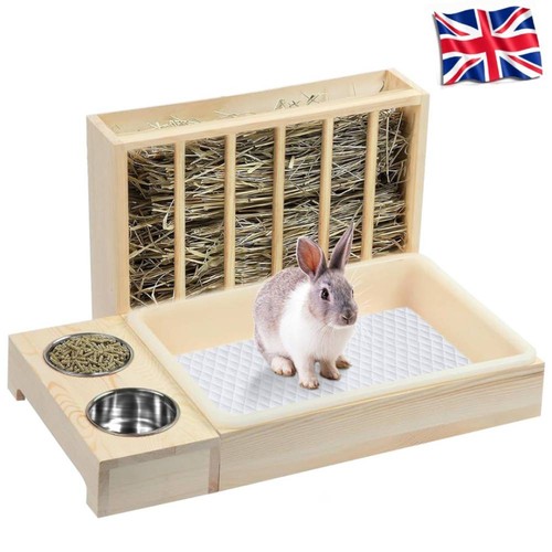 Rabbit hay feeder with - 3,
