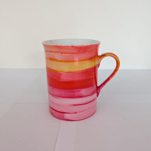 Hand painted ceramic mug - painted,
