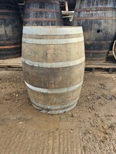 90CM RECLAIMED USED RUSTIC WINE / WHISKEY / SCOTCH WHISKY OAK WOODEN BARREL CASK