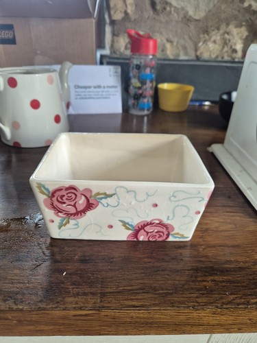 Rose and bee butter dish - butter,