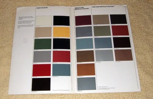 Vauxhall opel paint - paint, colours