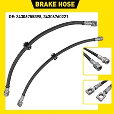 2x Rear Brake Hose Lines Left / Right 34306763682 for BMW Mini R50 R52 R53 456MM