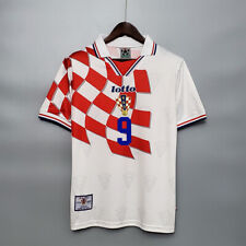 Croatia Home 1998 Retro Shirt SUKER #9 BOBAN #10 Jersey