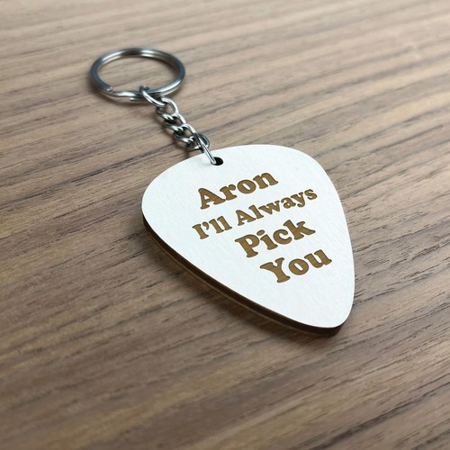 Custom engraved guitar pick - engraved,